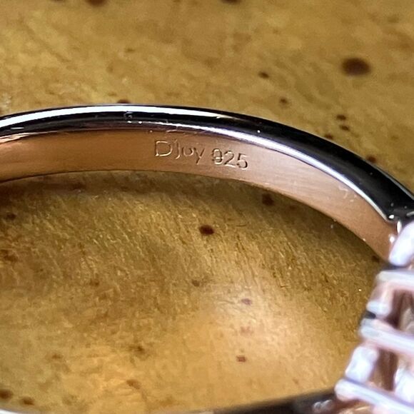 Natural Anthill Garnet Sterling Silver Halo Ring Size 9 - Picture 5 of 8